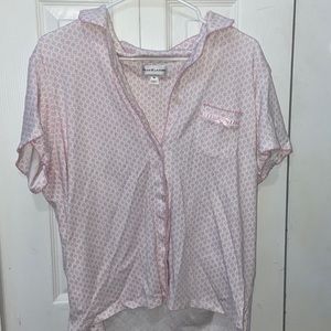 Cute Pink and White Pajamas Set